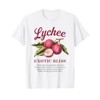 Retro Lychee Exotic Fruit Tropical Vintage Botanical Farmer T-Shirt