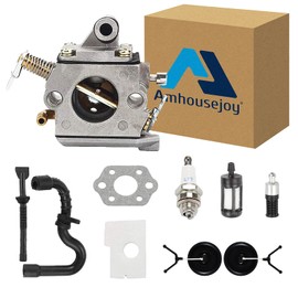 MS170 Carburetor with Air Filter Fuel Oil Filter Fuel Oil Line Spark Plug Fit for Stihl MS180 017 018 MS170C MS180C Chainsaw C1Q-S57A C1Q-S57B 1130-120-0603