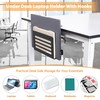 ROLIZOE Desk Side Storage with 2 Hooks No Drill Under