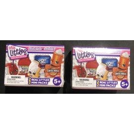 Moose Toys 2 Real Littles 2021 Season 15 Micro Mart Series 4 Shopkins & 4 Mini Packs NEW