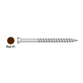 Simpson #7 x 2-1/4" STAR DRIVE RED 01 TRIM HEAD 316SS SCREWS 350ct | T07225FTPRD01