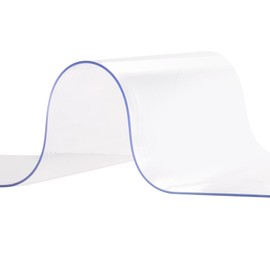 Happybuy PVC Strip Curtain, 84" Height x 38" Width, 0.08" Thickness, 6PCS Clear Plastic Door Strips with 50% Overlap, Freezer & Cooler Curtain for Warehouse Doors, Walk-in Freezers