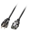 LINDY 30338 2 m US 3 Pin Plug to IEC