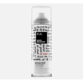 IGK Good Behavior Spirulina Protein Smoothing Spray 5.6 Oz 186 mL Full Size.