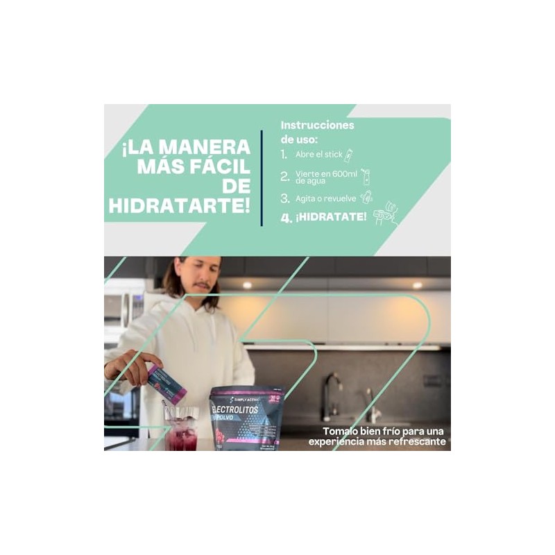 Electrolitos Polvo Limón Sticks Azúcares Añadidos Suero Oral Magnesio Potasio