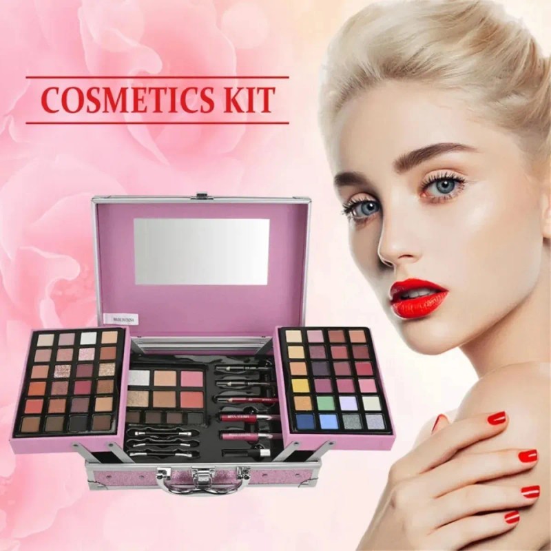 Maquillaje Kit Sombras Ojos Paleta Profesional Alta Calidad Rosa