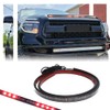 [Enhanced Style & Visibility] 5-Bar Xenon Red 16-LED Hood Bulge