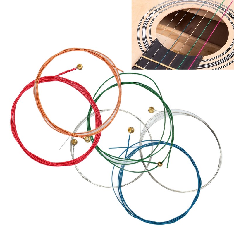 6PCS Guitar String Musical Instrument Accessory Acoustic Guitar String Replacement
