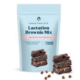 Lactation Cookies Mix - Chocolate Butterscotch Brownies Breastfeeding Cookie Supplement Support for Breast Milk Supply Increase - 24 ounces