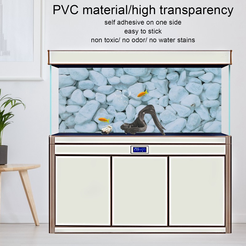 Aquarium Poster Self Adhesive 3D PVC Fish Tank Background Decoration