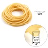 QWORK 33FT 1/4" OD 3/16" ID Natural Latex Rubber Tubing