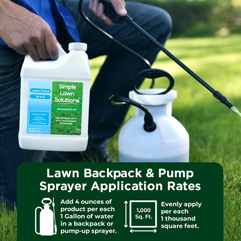 Advanced 16-4-8 Lawn Fertilizer - Liquid Lawn Food Spring &