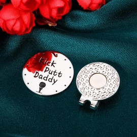 Dad Gift from Daughter Son Fathers Day Husband Gifts from Wife New Dad Gifts for Men Ball Marker for Men Step Dad First Fathers Day Golf Hat Clip Birthday Christmas Valentines Day