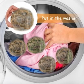Pet Hair Remover for Laundry, 4 Pack Laundry Hair Catcher Washing Machine Lint Remover Reusable - Pet Fur Laundry Catcher Hair Remover for Laundry Clothes Bedding (4)