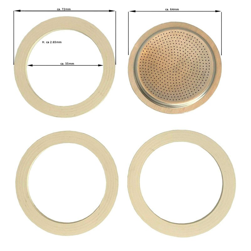 Baldo-direkt Replacement Seal Set for Espresso Maker - 6 Cups