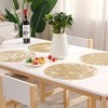 Hosoncovy 4 Pack Waves Decorative Placemats PVC Placemats Hollow Table