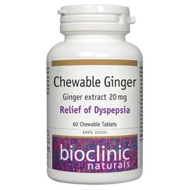 Bioclinic Chewable Ginger 60Ctab Ginger extract 20 mg