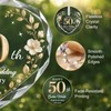 50th Anniversary Ornament - Heart Glass Wedding Gifts for Couple