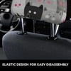 DSSWTP Cat Pattern Universal Car Headrest Cover Soft Car Seat