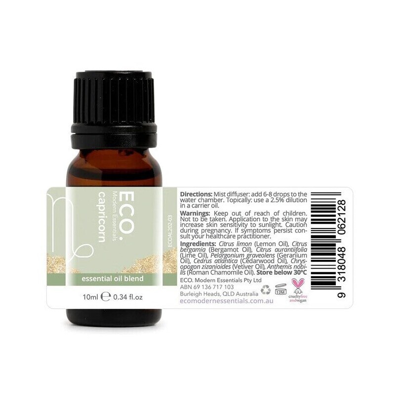ECO. Modern Essentials Capricorn Zodiac Sign Essential Oil Blend, 10ml