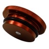 2013-2017 VMS Racing Magnetic Fuel Cap in Red Anodized Billet