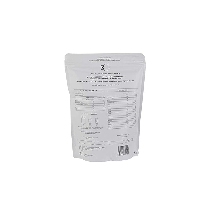 Ses Colágeno Hidrolizado Clásico Grass Fed 500g Péptidos Bioactivos Sabor