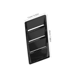 NOLITOY 2pcs Hood Vents Cover for Car Engine Ventilation Realistic Shark Gill Design Durable Abs Material Easy Installation for Various Car Models