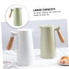 Ciieeo Small Insulated Pot 1l Thermal Kettle Wood Handle for