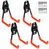 PiPaFox Garage Storage Double Hooks, Metal Wall Hooks Garage Storage