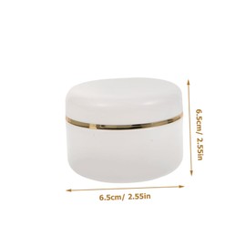 VICASKY 6pcs Refillable Cosmetic Jars with Spoon Leak Cream Lotion Containers for Travel and Home Use Durable Skincare Storage Pots