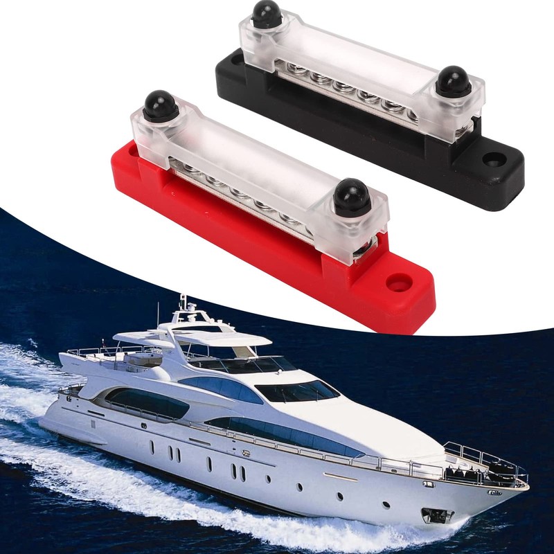 6 Stud Busbar Terminals DC48V 150A DC Pair Terminal Block
