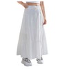 RoseSeek Girl's Flowy Ruffle Layered A Line Maxi Skirts Bowknot