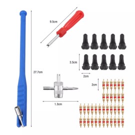 Unbranded 43X Tire Valve Stem installation Chrome Tool Puller Car Plug Core Remover Repair