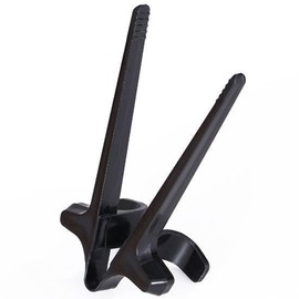 RSYHVG 4 Pcs Finger Chopsticks, Snack Chopsticks Reusable Tweezer Tongs Food Clips, Plastic Finger Chopsticks for Gamers Keep Clean Game Accessories Home Gadgets (Black)