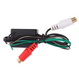 Mikinona Rca Adapter Line Output Converter for Vehicle and Home Audio Systems Durable Rca Cable for Easy Plug and Play Connectivity for Subwoofer Integration