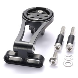 Bike Stem Mount,Out Front Bicycle Computer Combo Mount for Garmin Edge Gopro 130 200 500 510 520 800 810 820 1000 1030 Touring,4color,black