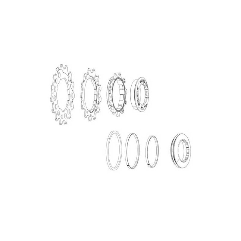 Sram Unisex - Adult PG-1231 Cassette, Silver, 11-12-13 Teeth