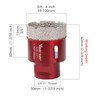 Vearter 4'' Dry Diamond Core Drill Bit, Diamomd Hole Saw