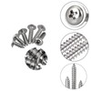 Pack of 120 self-tapping screws, stainless steel flat head with