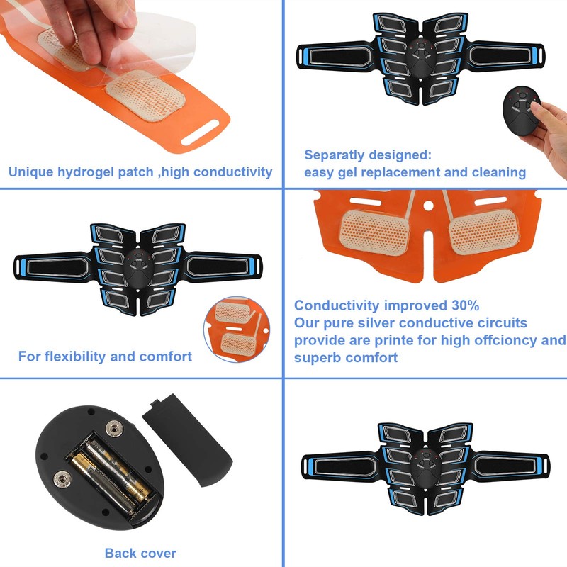 Ab machine Waist trainer Belt Abs Workout Equipment for Men