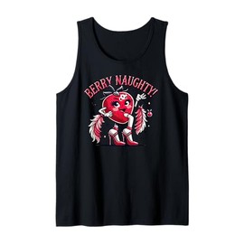Berry Naughty! Funny Strawberry Tank Top