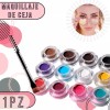 Universo en Linea Crema Pomada De Colores Para Ceja Maquillaje