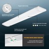 ANTLUX 4FT LED Wraparound Puff Lights, 50W/5500LM, 3 Color Temperature