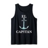 El Capitán Captain Anchor Tee for Men Funny Latino Sailor