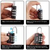 SharkByte TSA Approved Luggage Locks, 3-Dial Security Travel Combination Padlock,