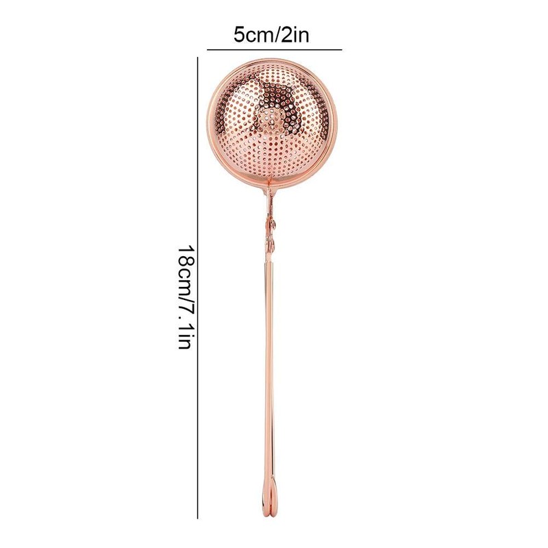 Tea Infusion Mesh Strainer, Portable Stainless Steel Tea Infusion Strainer,