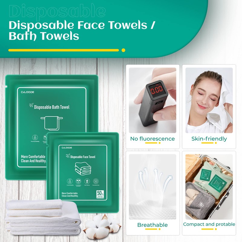 Disposable Bed Sheets for Hotel, Travelling Essentials with 2 Disposable