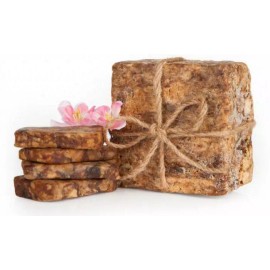 THE ORGANIC BEAUTY LEMON AFRICAN BLACK SOAP Organic GHANA Handmade Premium Quality CHOOSE SIZE - 25 lb - (25 bars of 1 lb)