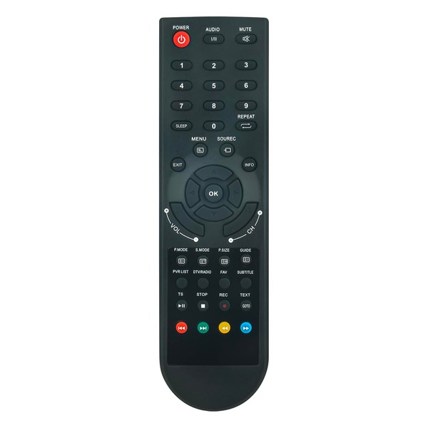 AULCMEET Replacement Remote Control Compatible with JTC LED LCD TV