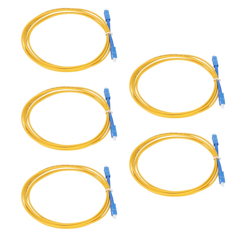 5PCS Optical Fiber Extension Cable Single Mode LSZH Sheath Fiber